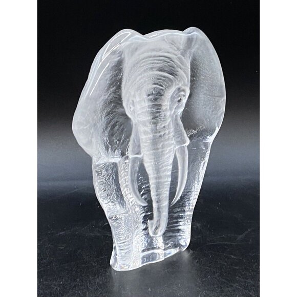 Mats Jonasson Elephant 6” Glass Figure - Picture 3 of 7